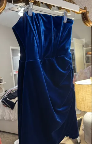 Blue Velvet Lulus Dress thumbnail 1