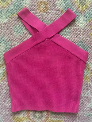 Pink halter boutique top thumbnail 1