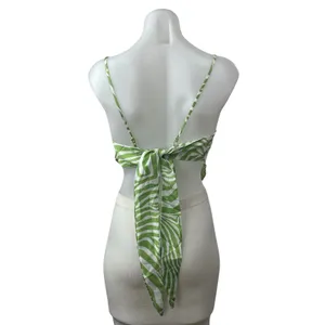 Princess Polly Miss Lexi Green Zebra Sleeveless Square Neck Bandana Tank Top 8 thumbnail 3