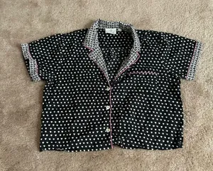 Rare Roller Rabbit x Lele Sadoughi Black Heart Polo Pajamas thumbnail 5