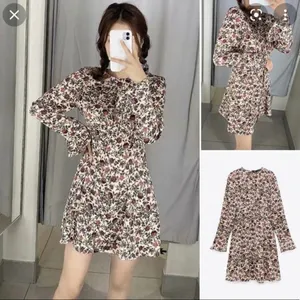 NEW Zara floral mini dress BLOGGERS FAVORITE!!! thumbnail 3