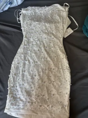 White Mini Windsor Dress thumbnail 1