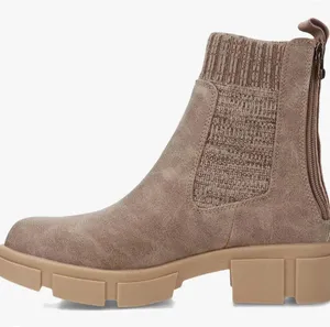Blowfish Moor Lug Sole Leather Boot (Sz 8.5) Sea Mushroom Prospector/Tech Knit thumbnail 3