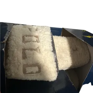 POLO RALPH LAUREN  WOMEN'S ROBIN PLATFORM SLIDE/SLIPPERS CREAM LOGO thumbnail 4