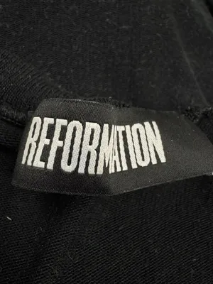 Reformation Black Stretch Baby Tee Shirt Women’s Small thumbnail 2