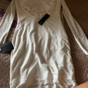 NWT Lulus Gift of Love White‎ and Silver Backless Long Sleeve Mini Dress L thumbnail 11