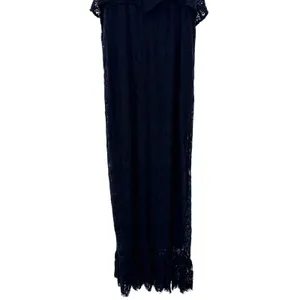 Melissa Odabash Black Lace Maxi Dress Cover Up Crochet Sleeveless‎ L Resortwear thumbnail 5