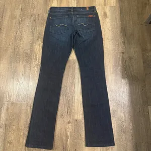 7 For All Mankind Women's Straight Leg Jean Dark Wash 24 thumbnail 6