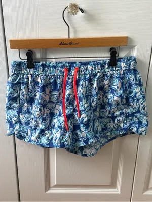 Lilly Pulitzer Get Trunky Blue Elephant Luxletic Shorts thumbnail 2