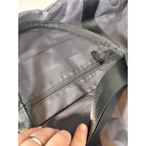 TOPBAG Travel Weekend Duffle Bag Gym Sports Gray Zipper Tote Carry-On thumbnail 4