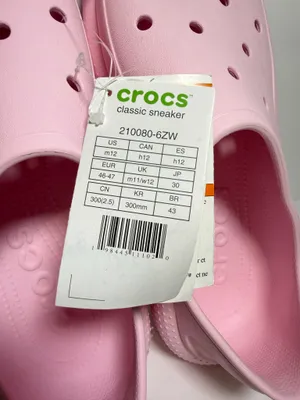 Crocs Mens 12 Classic Clog - Pink thumbnail 5