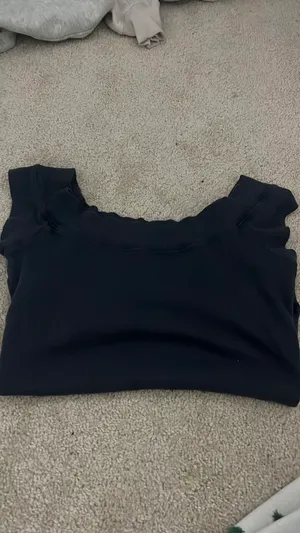 Navy Blue Shirt Brandy Melville thumbnail 4
