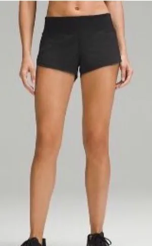 Lululemon Speed Up Shorts 2.5 inch Black Size 12 thumbnail 1