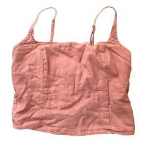 Abercrombie & Fitch Womens Smocked Crop Top Pink Spaghetti Strap Size Small‎ thumbnail 1