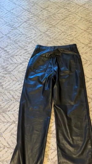 Abercrombie and fitch Black Leather Pants thumbnail 6