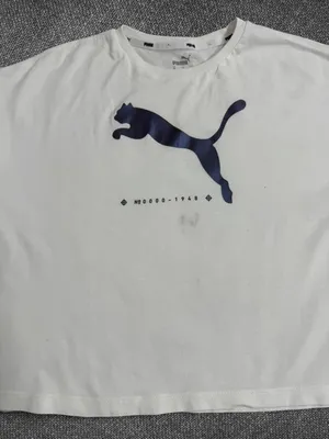 Puma White Graphic Logo T‑Shirt Size XS thumbnail 4