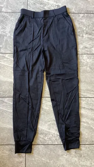Halara NWOT High Waisted Pleated Joggers Navy Blue Tapered Athletic Pants S thumbnail 1