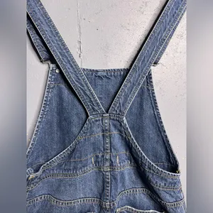 Free People Denim Raw Hem Mini Overall Skirt Size 4 thumbnail 12