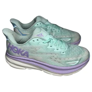 Hoka One One Women’s 8.5 B Seafoam Green Purple Clifton 9 Running Shoes Sneakers thumbnail 7