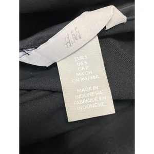H&M Women's Black Silk Satin Sleeveless V Neck Cami Tank Maxi Slip Dress Size S thumbnail 5