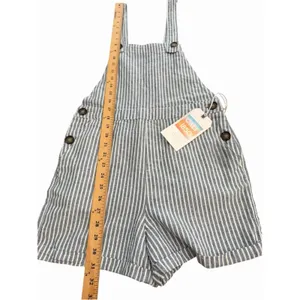 Cali 1850 Los Angeles Womens Small Shorts Jumper Linen Cotton Stripe New III13-1 thumbnail 6