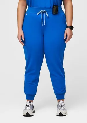 FIGS Zamora FIONx Jogger Royal Blue High Waisted Scrub Pants thumbnail 1