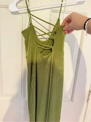 Princess Polly green dress thumbnail 4