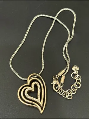 Retired BRIGHTON Infinity Heart Pendant Love Forever Silver-plated Necklace thumbnail 4