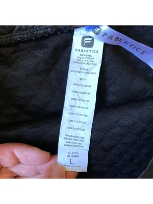 Fabletics EUC Women's Fabletics Manila Coated Black Quilted Mini Skirt Size L thumbnail 5
