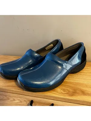 Sanita Original Shiny Blue Women’s Professional Clogs EU 40 US 9 EUC thumbnail 5