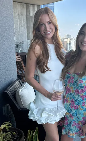 Zara Off White Bodysuit Dress With Ruffle/bubble Hem thumbnail 2