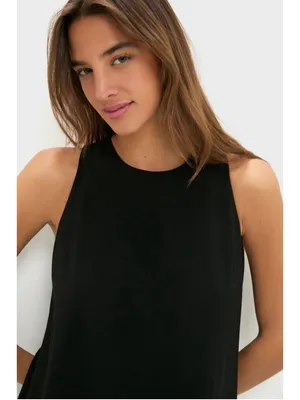 Tuckernuck Black Crepe Portia Dress M Bow Back Elegant Evening Party Resort Date thumbnail 5