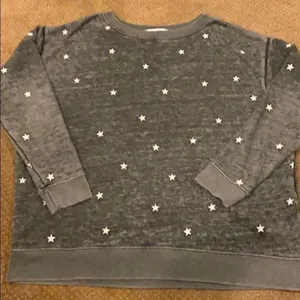 Wildfox Dark Grey & White Star Sweatshirt thumbnail 1