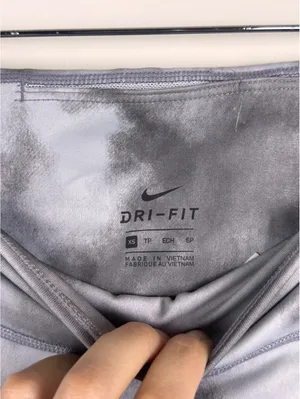 Nike Icon Clash Dri-FIT Grey Cloud Tie Dye High Rise Biker Shorts XS thumbnail 4