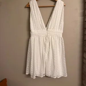 LULUS Be The Cutest White Eyelet‎ Embroidered Mini Dress thumbnail 3