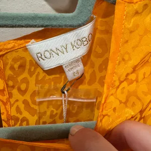 Ronny Kobo NWT Jade Midi Dress‎ Marygold Sz M thumbnail 8