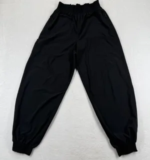 Athleta Savannah Jogger Black High Rise Paperbag Waist‎ Pants Size 2 thumbnail 1
