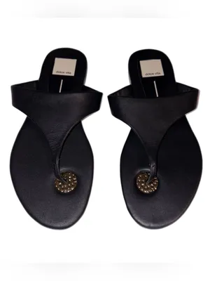Dolce Vita Kittle Thong Sandals Leather Gold Embellishment Brand NEW Size- 7 thumbnail 4