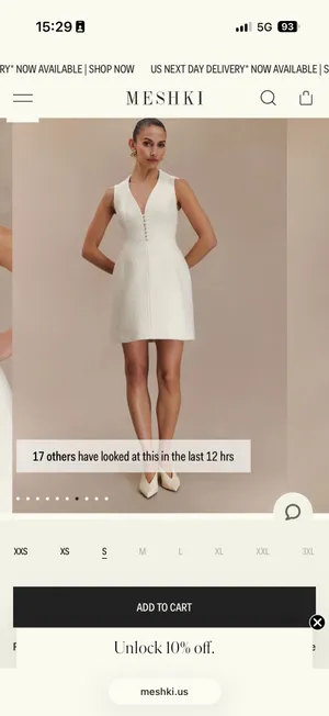 Meshki White Dress thumbnail 4