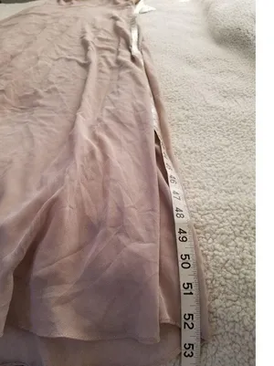 Birdy Grey Jane Convertible Chiffon Maxi Dress Gown in Taupe Size M thumbnail 12