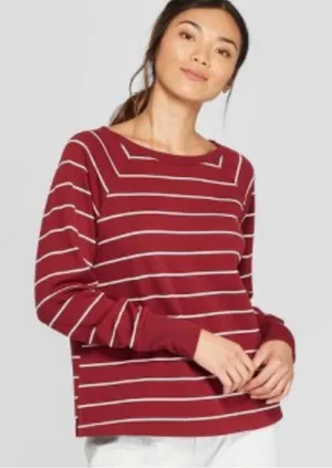 Stars Above Super Soft inner fleece long sleeve! Wine & Pink color thumbnail 1