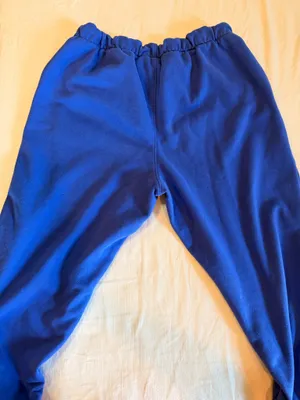 GAP Blue Sweatpants Joggers Elastic Waist Cuff Size L thumbnail 3