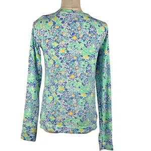 Lilly Pulitzer Luxletic Renay Sunguard Long Sleeve Top SMALL UPF 50+ Floral thumbnail 3