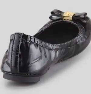 Tory Burch Eddie Bow Patent Leather Ballerina Flats thumbnail 5