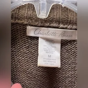 Charlotte Russe Puff‎ Sweater Vest Size Medium thumbnail 3