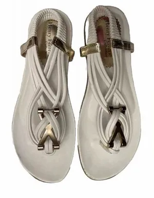 Henry Ferrera Women's LA Best White Slingback Sandals Size 7.5 thumbnail 1