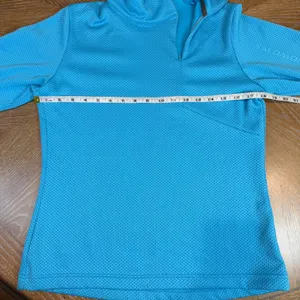 Salomon Asymmetrical‎ Zip Motomesh Pullover Blue Size Medium thumbnail 7