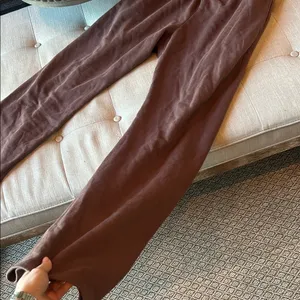 Naked Wardrobe Chocolate Brown Straight Leg Sweats Size Medium thumbnail 2