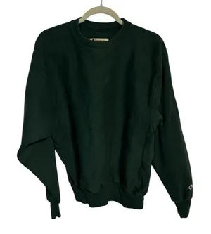 Vintage Champion Reverse Weave Hunter Green Sweatshirt Size‎ Medium thumbnail 1