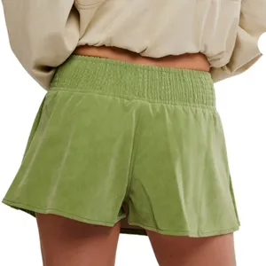 NWT Free People Paradise Found Mini Suede Skort in Going Green thumbnail 5